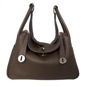 Slouchy Chocolate Brown Leather Bag 26 cm